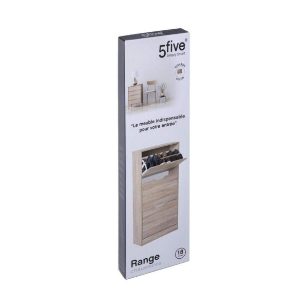 Schuhschrank 5five Simply Smart Weiß Holz 115 x 60 x 24 cm – Bild 4