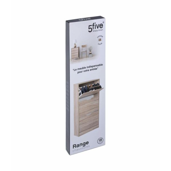 Schuhschrank 5five Simply Smart natürlich Holz 115 x 60 x 24 cm – Bild 4