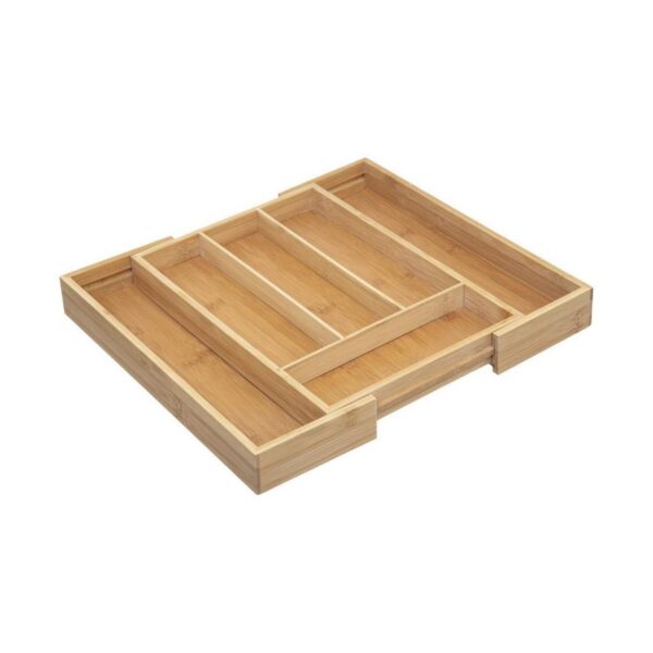 Besteckkasten 5five Simply Smart Braun natürlich Holz Bambus 34 x 25 x 4,5 cm – Bild 3
