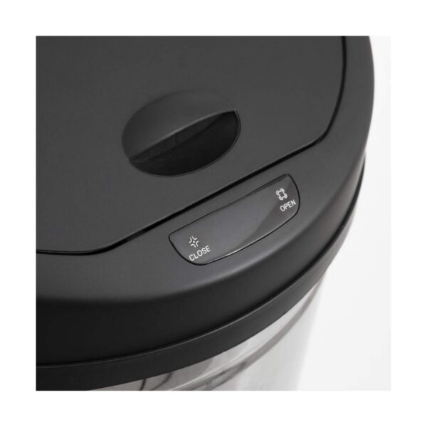 Mülltonne 5five Simply Smart Edelstahl 42 L Silberfarben – Bild 5