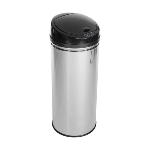 Mülltonne 5five Simply Smart Edelstahl 42 L Silberfarben – Bild 6