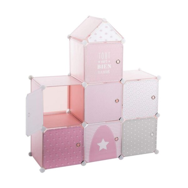 Regal Atmosphera Pink Castle Für Kinder Modular PP (95,5 x 32 x 109 cm) – Bild 2