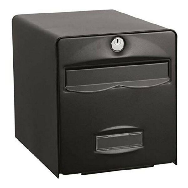 Briefkasten Burg-Wachter   Schwarz Edelstahl Verzinkter Stahl 36,5 x 28 x 31 cm – Bild 3