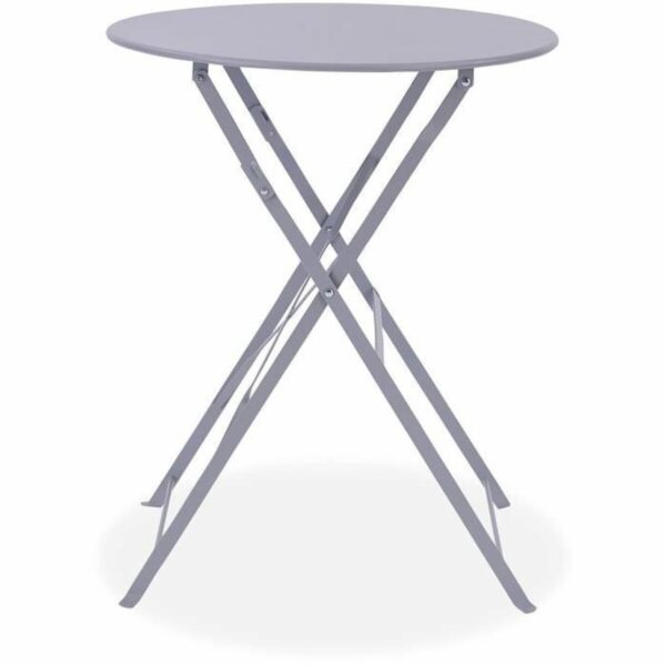 Tisch-Set mit 2 Stühlen Grau – Bild 5