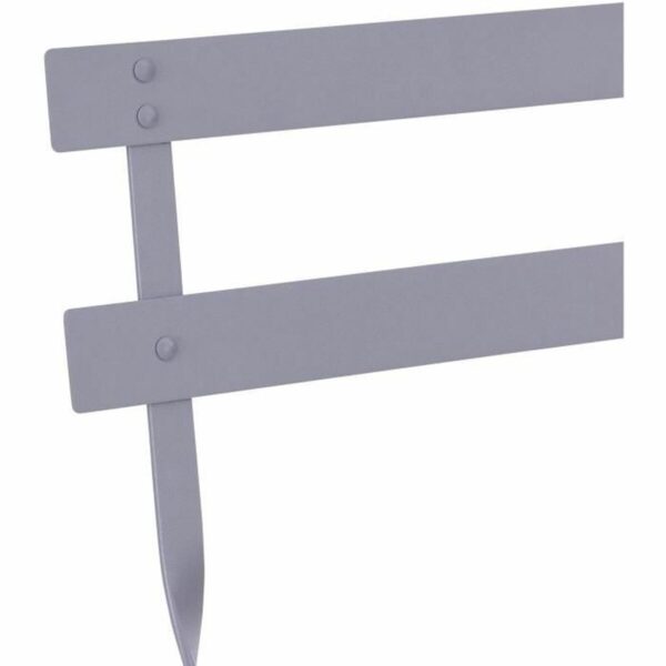 Tisch-Set mit 2 Stühlen Grau – Bild 4