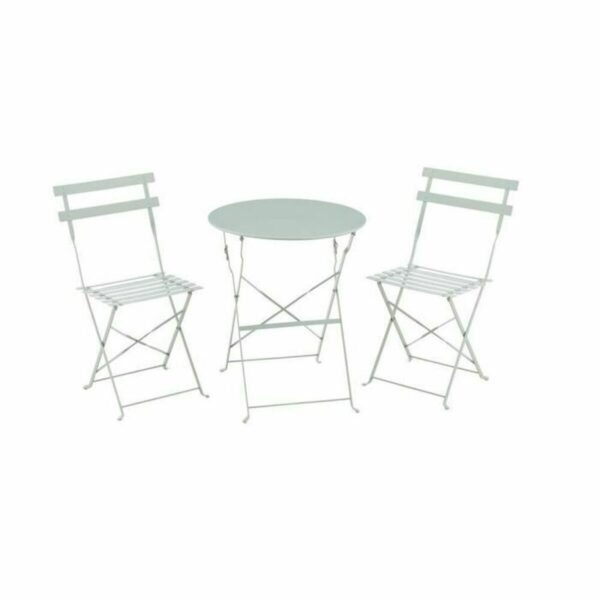 Tisch-Set mit 2 Stühlen grün 60 x 71 cm 42 x 45 x 82 cm
