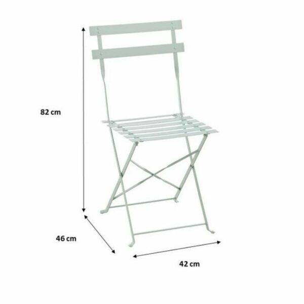 Tisch-Set mit 2 Stühlen grün 60 x 71 cm 42 x 45 x 82 cm – Bild 3