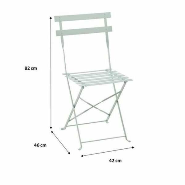 Tisch-Set mit 2 Stühlen grün 60 x 71 cm 42 x 45 x 82 cm – Bild 4