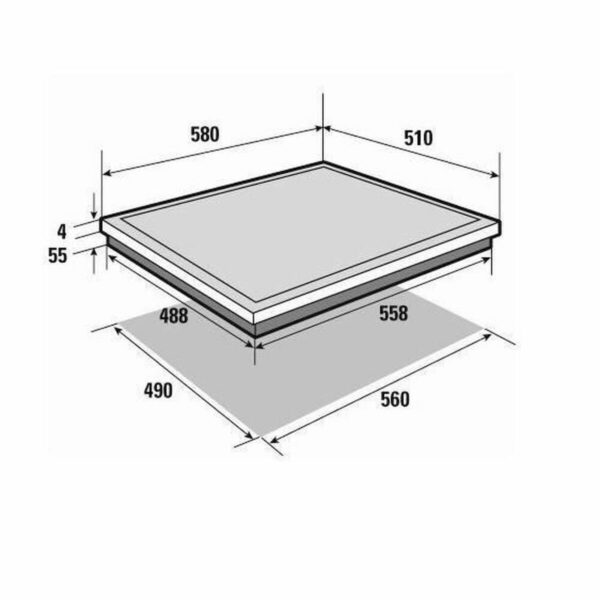 Induktionskochfeld Brandt BPI6310B 60 cm 4600 W – Bild 3