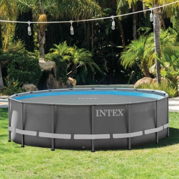 Poolabdeckung Intex Bubble TIME UTF00142 Grau rund – Bild 2