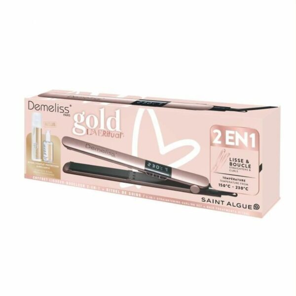 Glätteeisen Saint-Algue Demeliss Gold Love 25 x 120 mm 2-in-1 – Bild 6