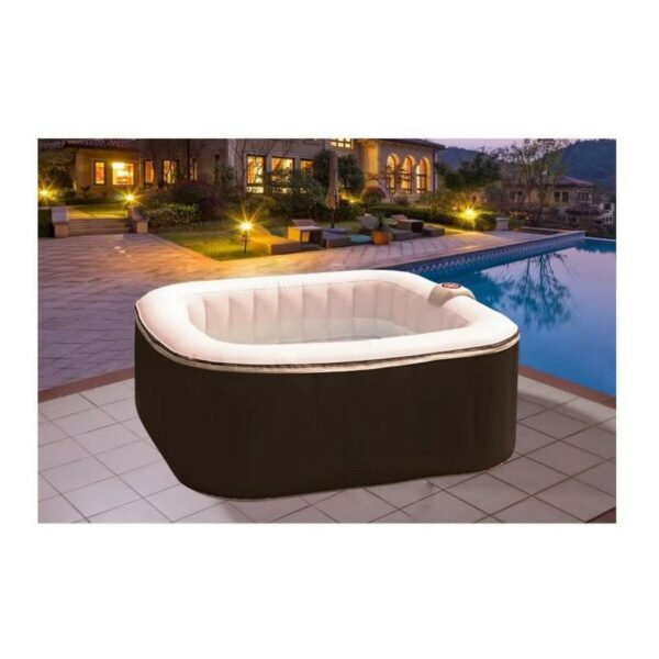 Aufblasbares Spa Sunspa karriert Schwarz 4 menschen (155 x 155 x 65 cm) – Bild 2
