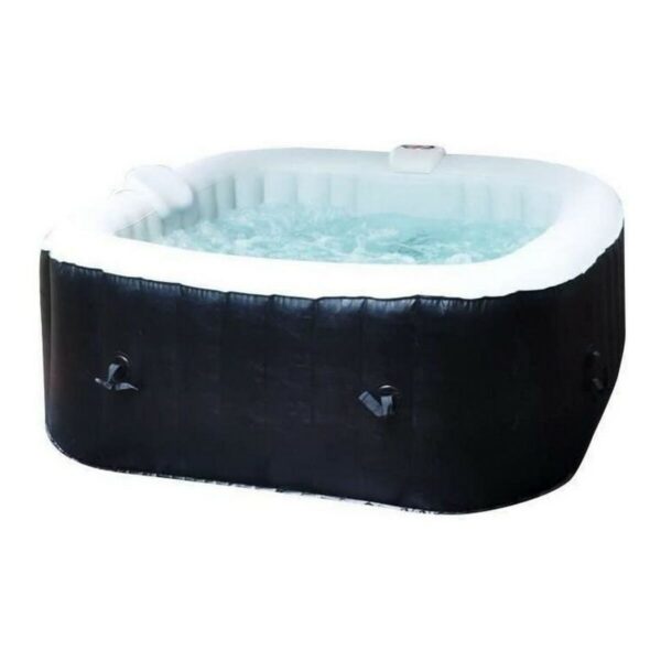 Aufblasbares Spa Sunspa karriert Schwarz 4 menschen (155 x 155 x 65 cm) – Bild 4