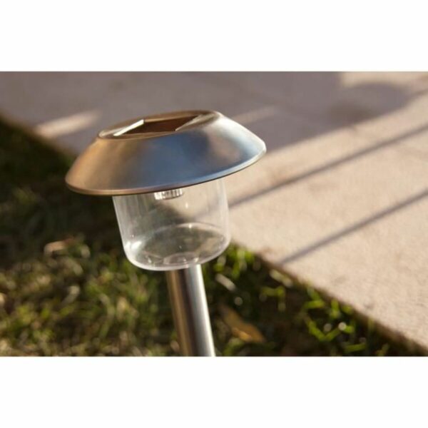 Solarlampe Lumisky Alesia LED Silberfarben Edelstahl Kaltweiß (8 Stück) – Bild 2