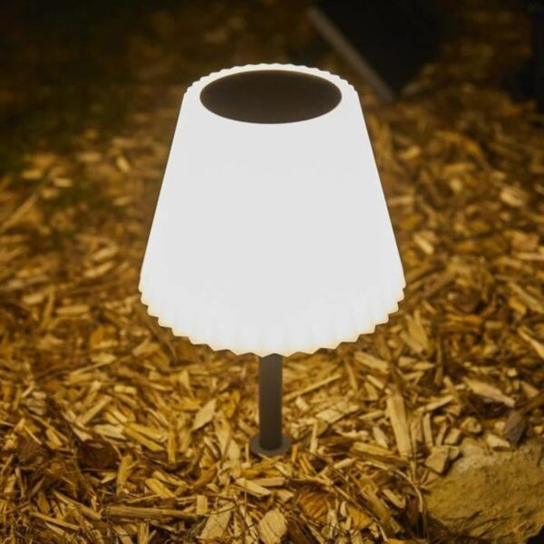Tischlampe Lumisky Lady Spike Bouffant Weiß Metall – Bild 3