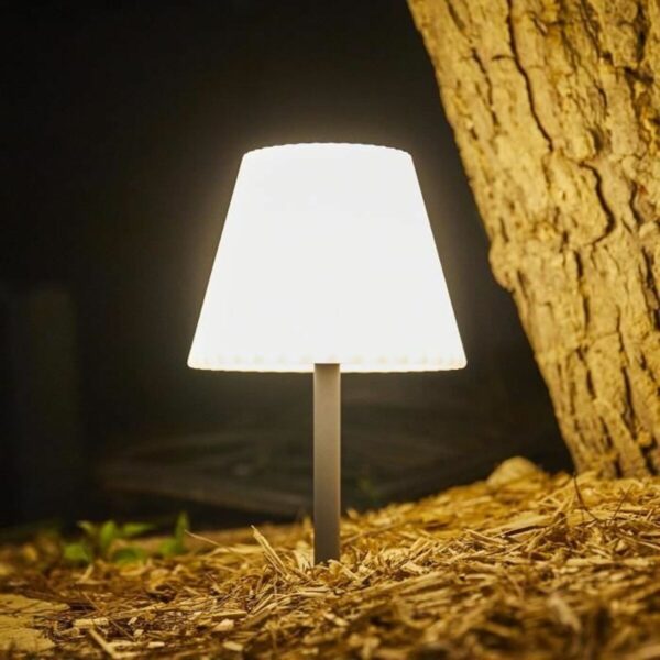 Tischlampe Lumisky Lady Spike Bouffant Weiß Metall – Bild 4