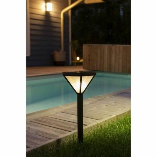 Solarlampe Galix 25 lm Schwarz Edelstahl – Bild 3