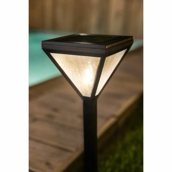 Solarlampe Galix 25 lm Schwarz Edelstahl – Bild 2
