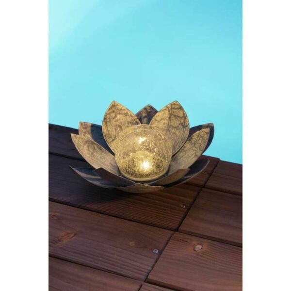 Tischlampe Galix Wasserlilie Grau – Bild 3