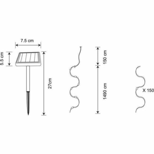 LED-Lichterkette Galix G4430 16,4 m – Bild 2