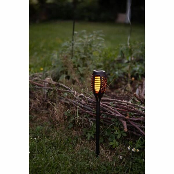 Solarlampe Galix Harz Schwarz Ø 7,3 x 47 cm – Bild 2