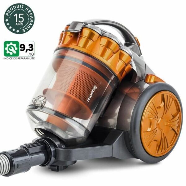 Staubsauger Hkoenig STC60 Orange 700 W – Bild 6