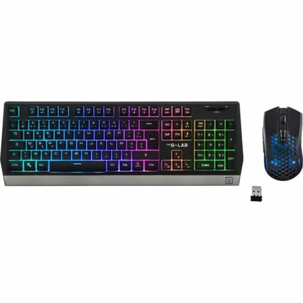 Tastatur mit Maus The G-Lab Combo Tungsten Französisch AZERTY – Bild 4