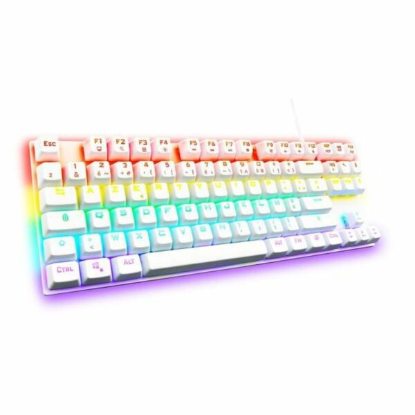 Gaming Tastatur The G-Lab Mercury AZERTY Weiß – Bild 4