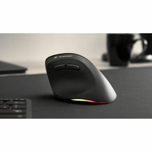 Drahtlose Bluetooth Maus Bluestork M-WL-ERGO-LUMI Schwarz – Bild 6