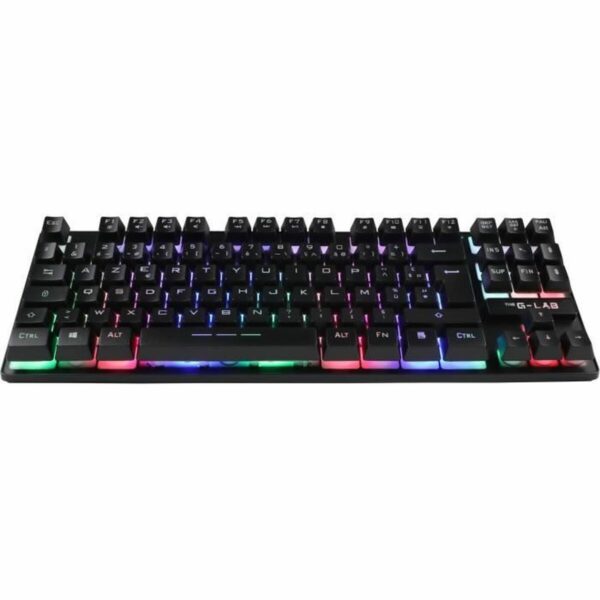 Gaming Tastatur The G-Lab KEYZ CAESIUM TKL WIRELESS Schwarz AZERTY – Bild 2