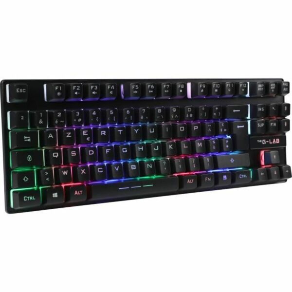 Gaming Tastatur The G-Lab KEYZ CAESIUM TKL WIRELESS Schwarz AZERTY – Bild 4