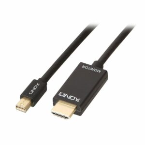 Adapter Mini DisplayPort auf HDMI LINDY 36927 Schwarz
