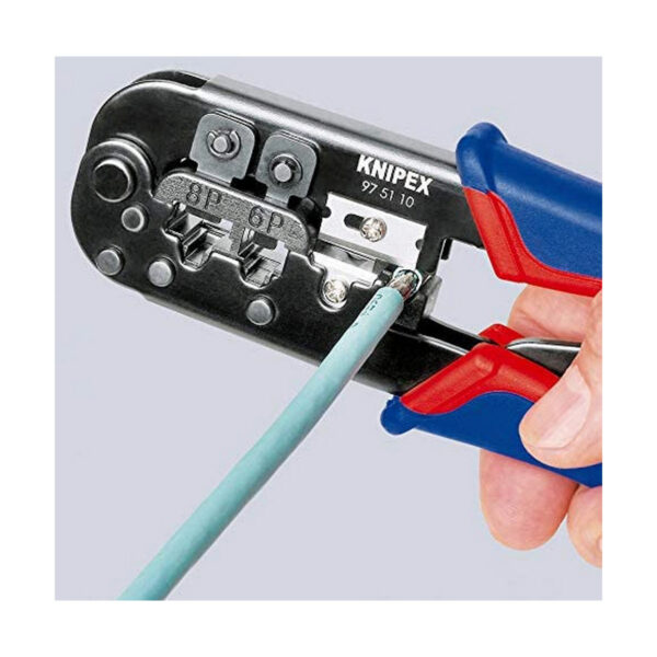 Crimpzange Knipex 70 x 18 x 190 mm Kabel und Steckverbinder (1 Stück) – Bild 3