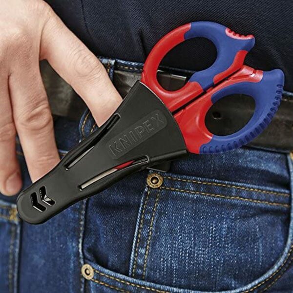 Elektrikerschere Knipex 9505155sb 130 x 32 x 155 mm Fiberglas Edelstahl – Bild 3