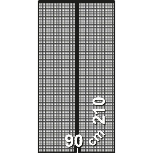 Fliegenvorhang Schellenberg Türen Plattenspeicher 90 x 210 cm Anthrazit Fiberglas – Bild 4