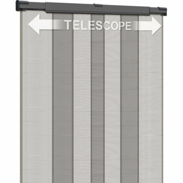 Fliegenvorhang Schellenberg Türen Fiberglas Anthrazit (95 x 220 cm) – Bild 2