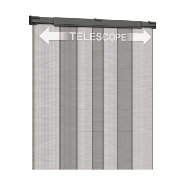 Fliegenvorhang Schellenberg Anthrazit Fiberglas 130 x 220 cm – Bild 3