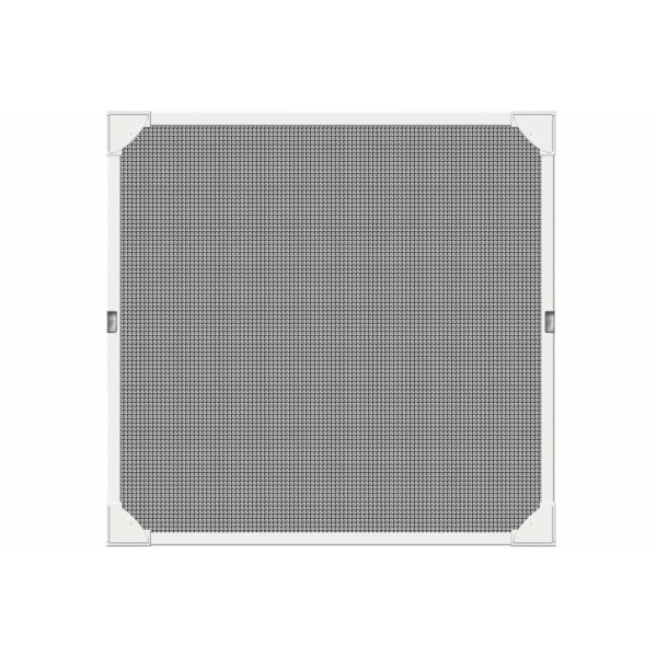 Moskitonetz Schellenberg Plattenspeicher Mit Rahmen Fiberglas Weiß (100 x 120 cm)