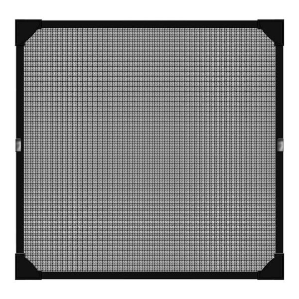 Moskitonetz Schellenberg Plattenspeicher Mit Rahmen Fiberglas Anthrazit (100 x 120 cm) – Bild 2