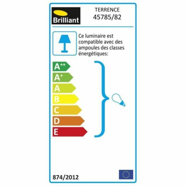 Solarlampe Brilliant Terrence Durchsichtig Silberfarben 60 W – Bild 4