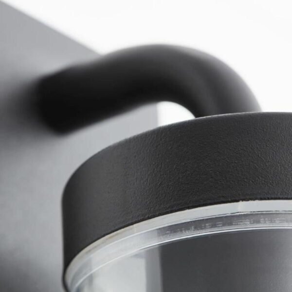 Wandleuchte Brilliant Aosta Schwarz Metall Kunststoff 25 W E27 – Bild 5