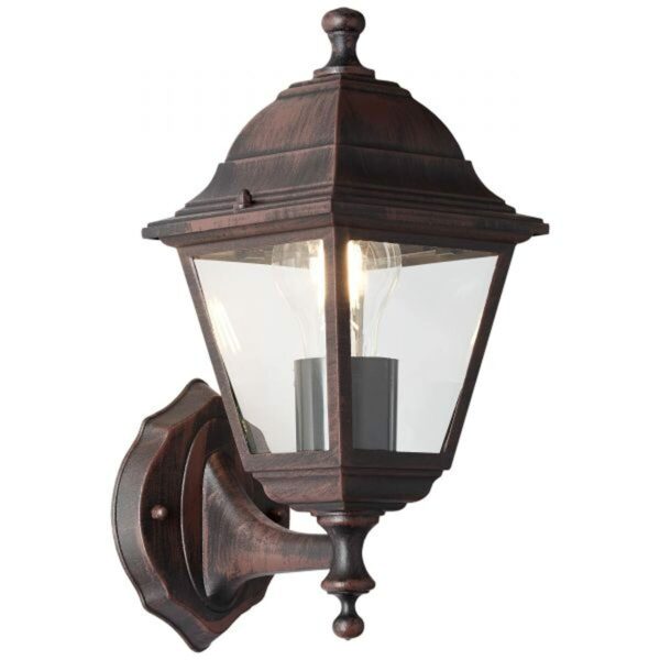 Windlicht Garten Brilliant Nissie Orange Oxidiertes Schwarz 60 W E27 Außenbereich – Bild 4