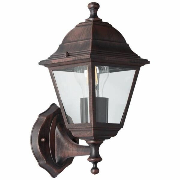 Windlicht Garten Brilliant Nissie Orange Oxidiertes Schwarz 60 W E27 Außenbereich – Bild 2
