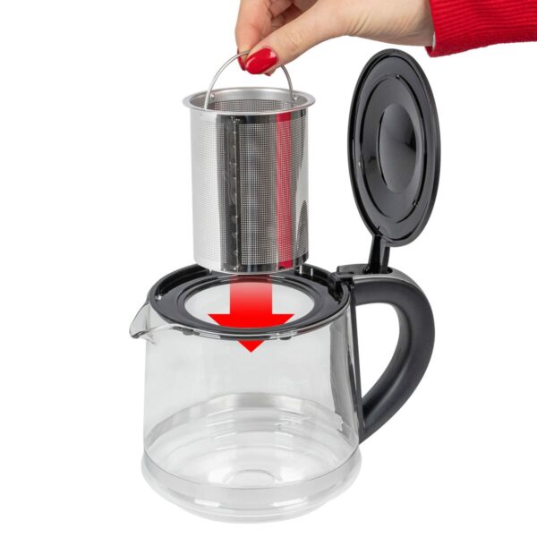 Wasserkocher mit Elektrischer Teekanne Proficook PC-TKS 1056 Stahl 2250 W Edelstahl 1,7 L – Bild 3