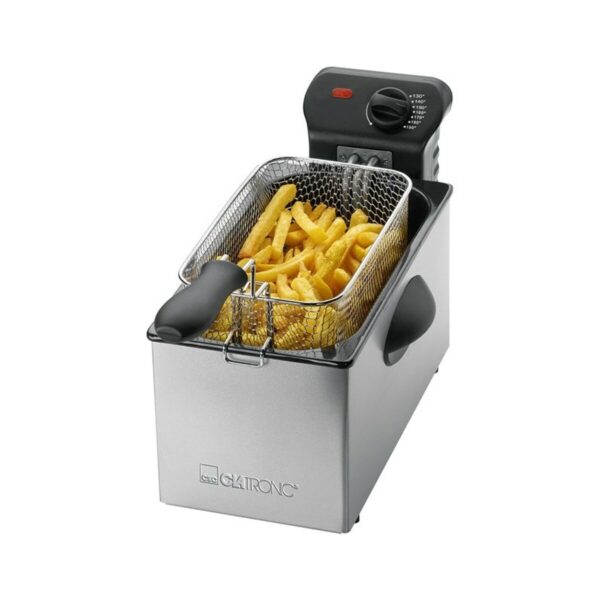 Fritteuse Clatronic FR 3586 Silberfarben 2000 W 3 L – Bild 2