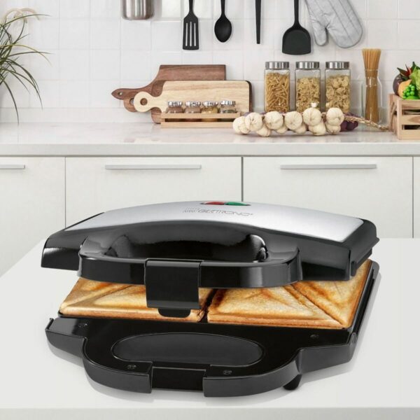 Sandwichmaker Clatronic ST 3778 Schwarz 750 W – Bild 3