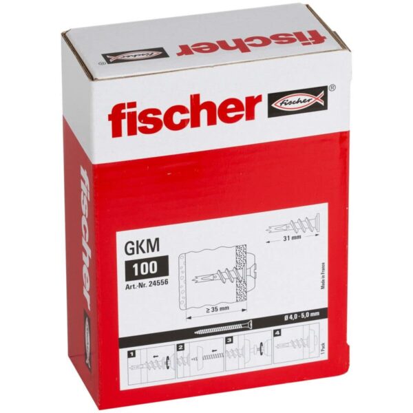 Schraubenkasten Fischer gkm 24556 Metall Gips – Bild 2