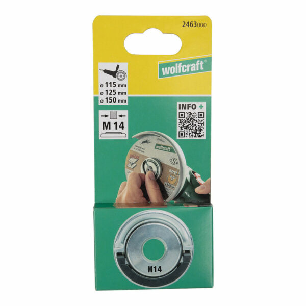 Schnellspannmutter für Winkelschleifer Wolfcraft 2463000 Ø 45 mm M14 – Bild 3