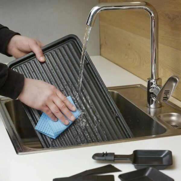 Grillplatte Severin RG9670 Schwarz 41,7 x 26,3 cm – Bild 4