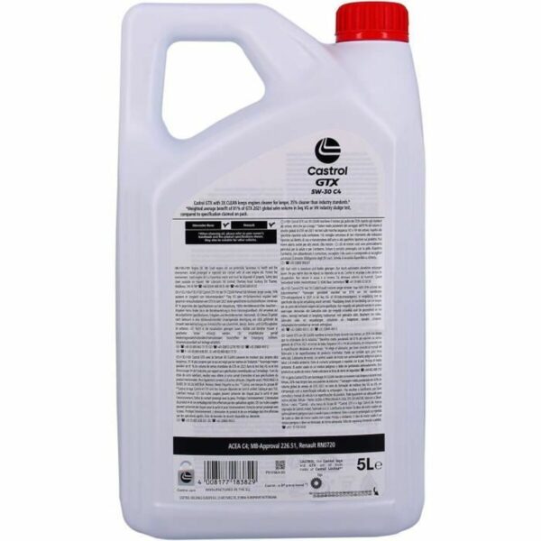 Motoröl Castrol GTX Diesel 5W30 C4 5 L – Bild 3